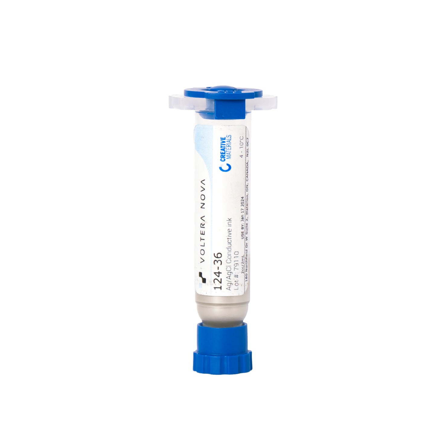 Creative Materials 124-36 – Medical Grade Electrically Conductive Silver-Silver Chloride (Ag-AgCl) Ink - 2 mL Cartridge