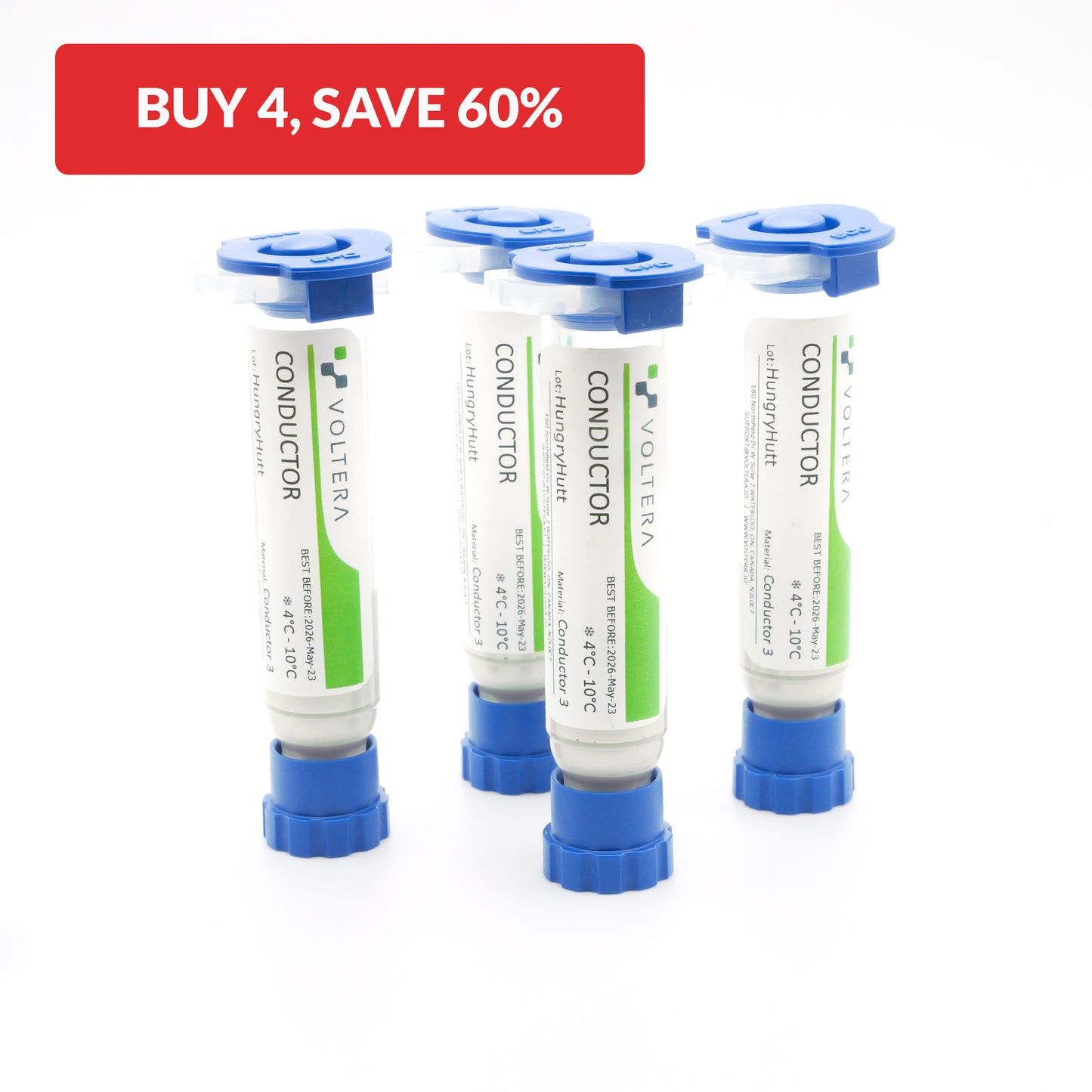 Voltera Conductor 3 - Silver Ink - 2 mL Cartridge