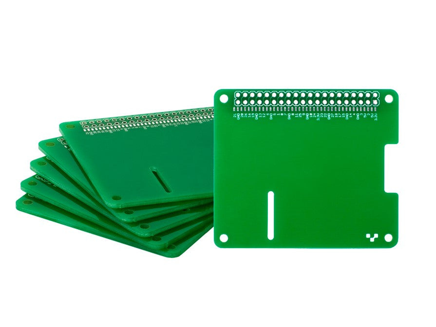 Raspberry Pi B+ HAT Templates - 6 Pack