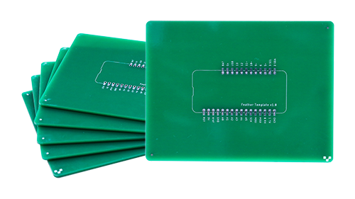 Adafruit Feather Templates - 6 Pack