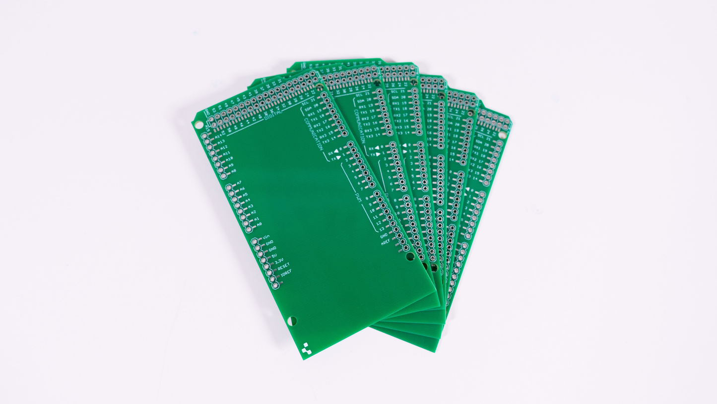 Arduino Mega Shield Templates - 6 Pack