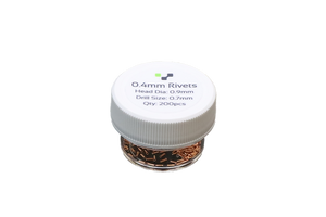 Copper Rivets 0.4mm  - 200 Pack