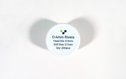 Copper Rivets 0.4mm  - 200 Pack